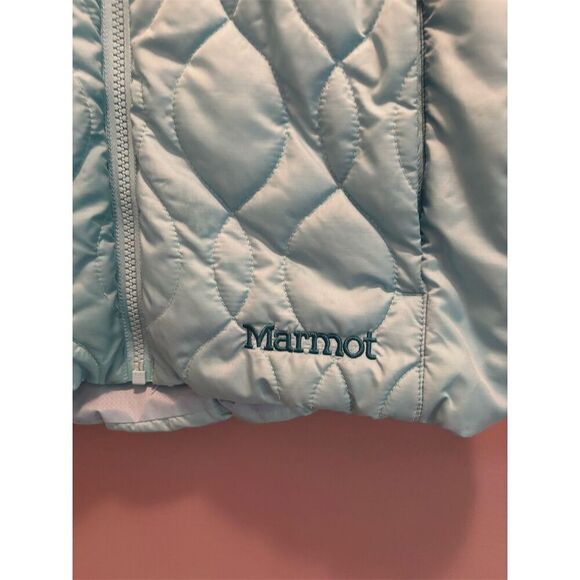 Marmot Women's Quilted Puffer Jacket Blue Size S Full Zip Outdoor - Picture 3 of 10